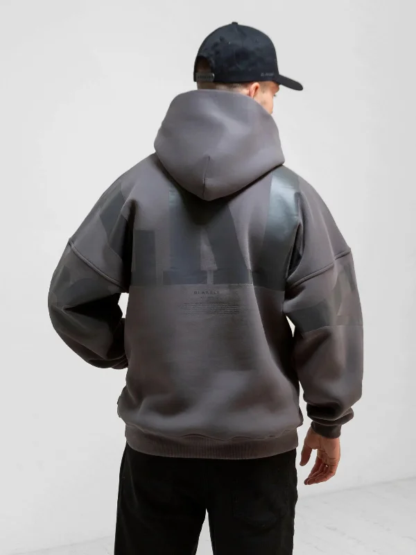 BLKLY Relaxed Hoodie - Charcoal Street