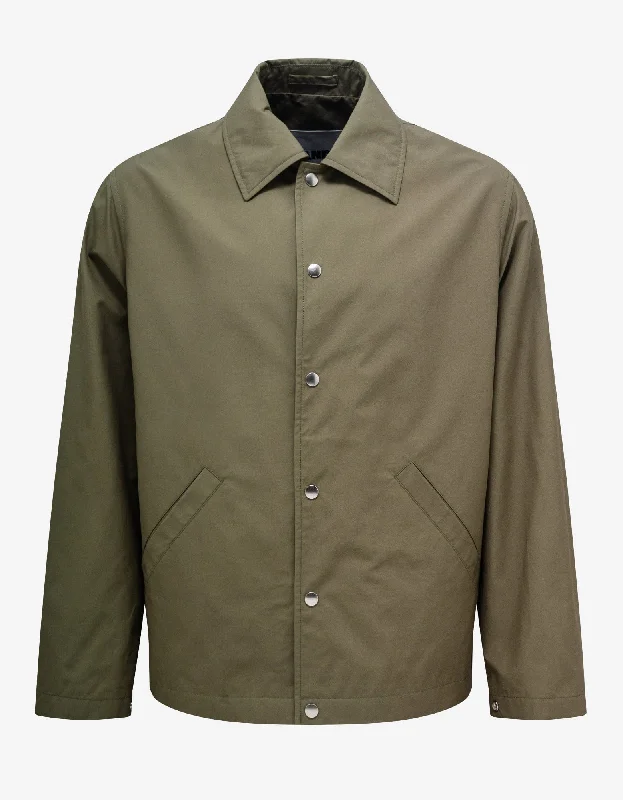 Jil Sander Green Logo Blouson Lumberjack