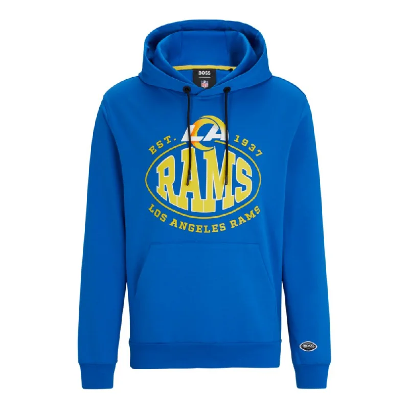 BOSS x NFL cotton-blend hoodie with collaborative branding Luxurious Men's High