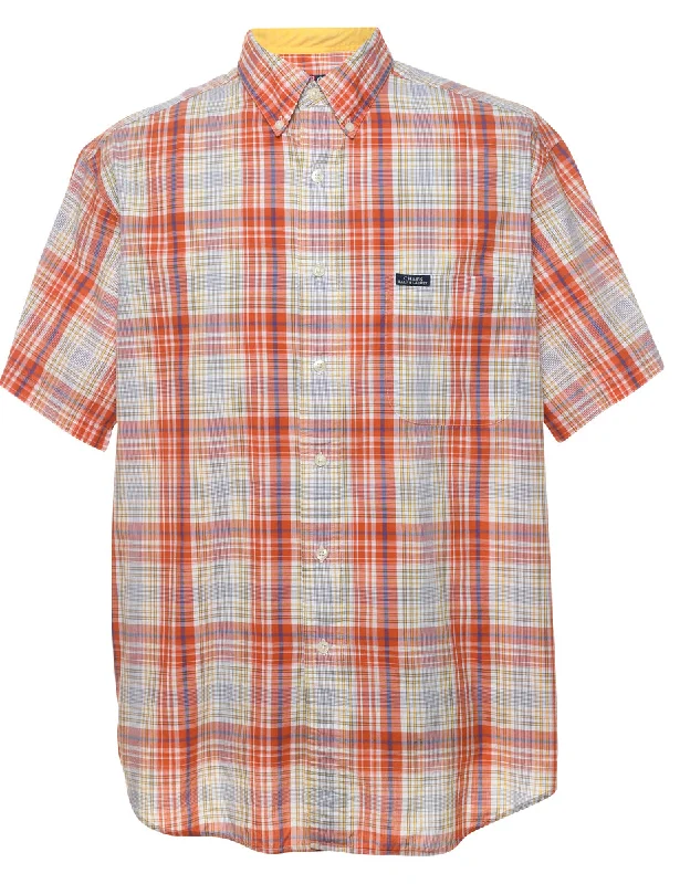 Chaps Checked Shirt - L Polished Men's Silk