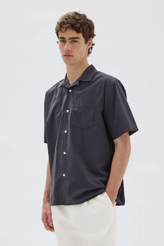 Hank Poplin Short Sleeve Shirt Modern Men's Geometric