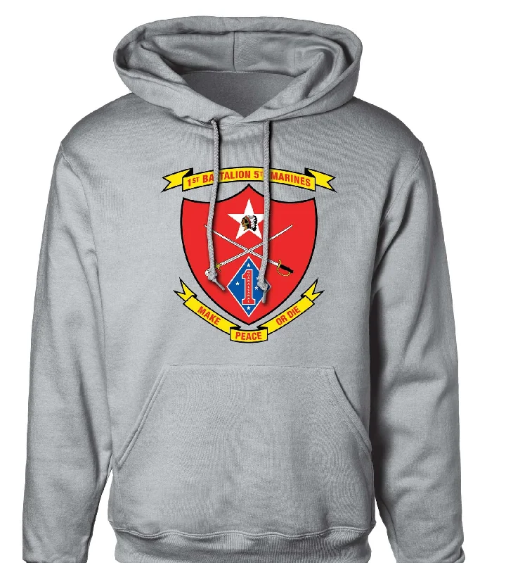 1st Battalion 5th Marines Hoodie Lumberjack