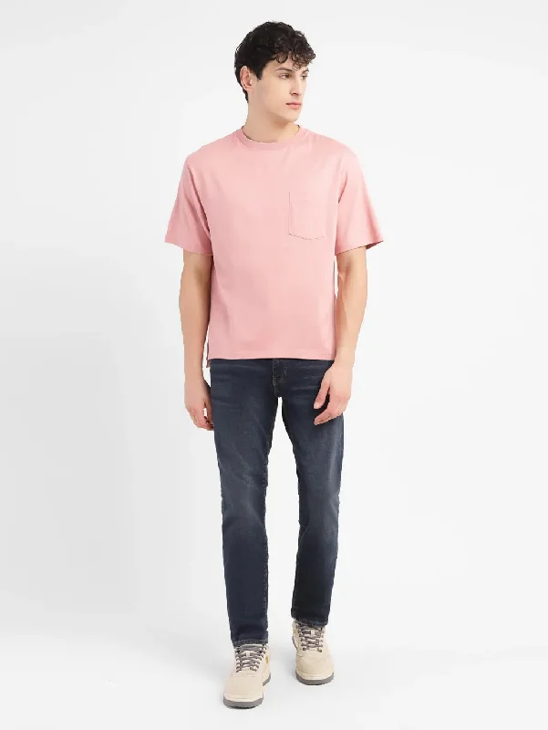 Men's Solid Relaxed Fit T-shirt Bold Men's Statement