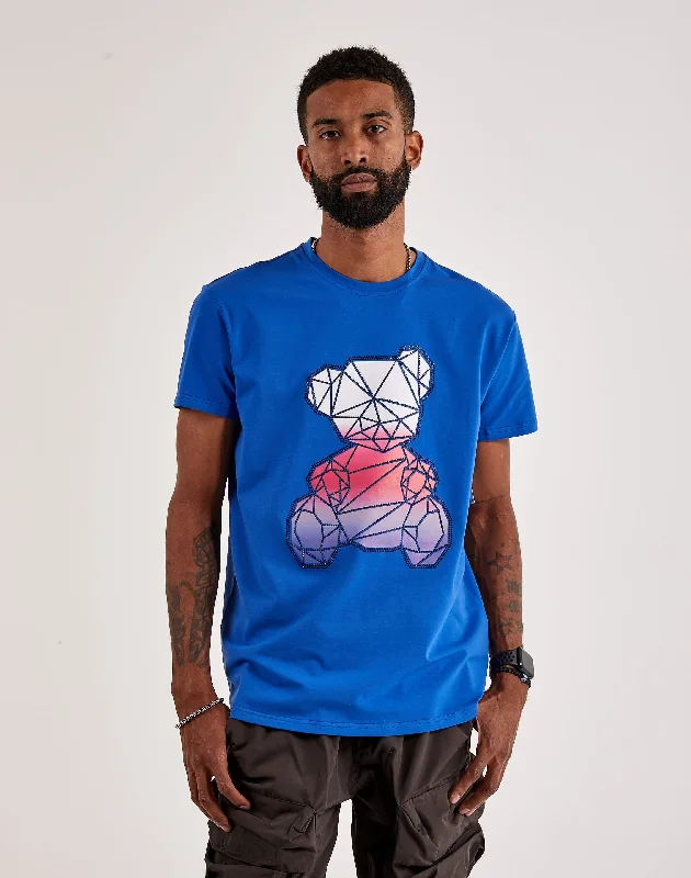 Xray Stone Geometric Bear Tee Casual Men's Loose