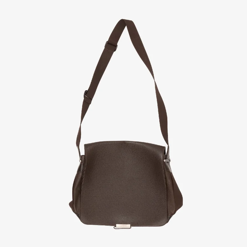 Leather Shoulder Bag Earthy Men's Sustainable 