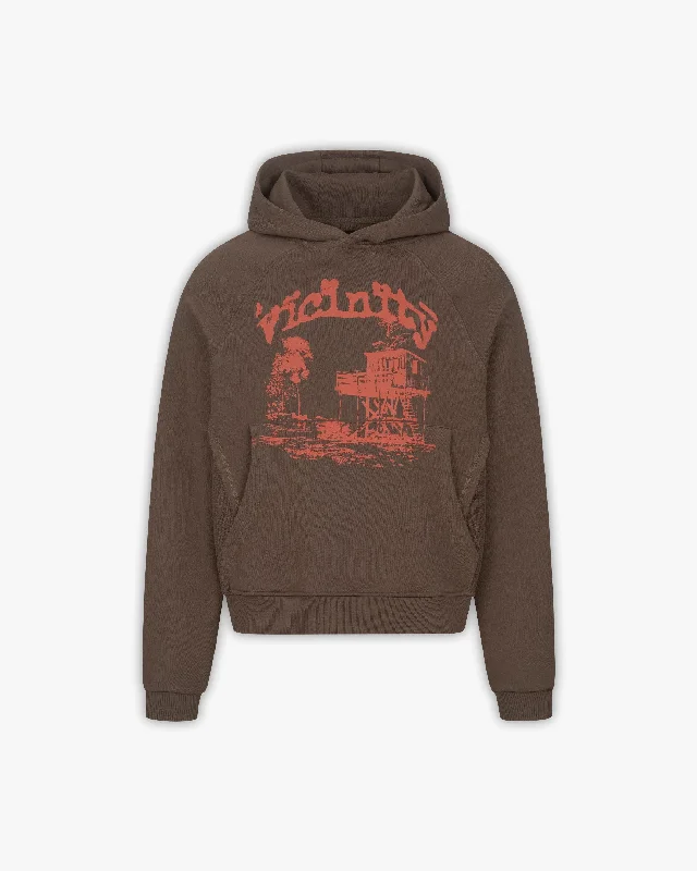 SHOOTING HOUSE HOODIE BROWN Modern Men's 