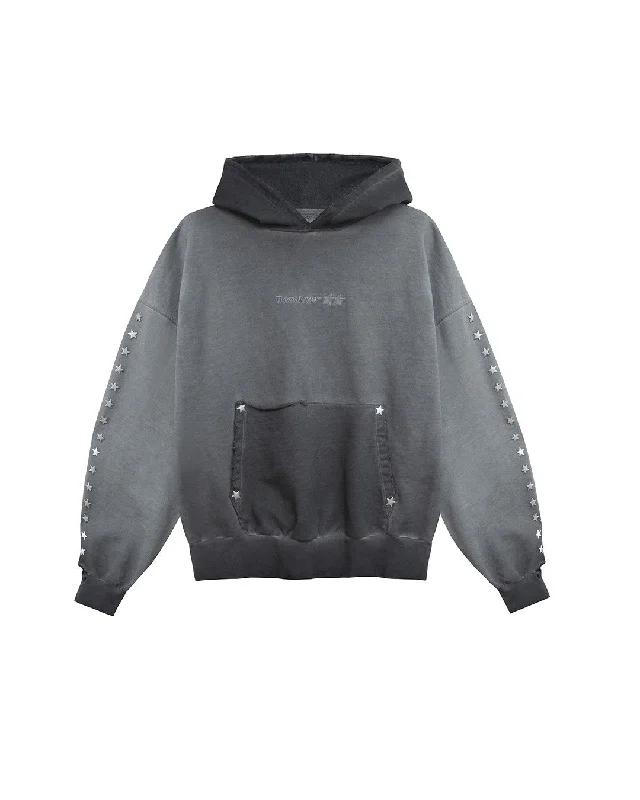 Icon Lab Anthracite Hoodie Elegant Men's Cashmere