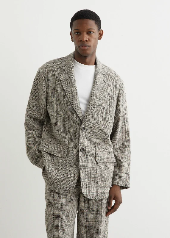 Drape Nep Tweed Jacket Masculine Men's Thick