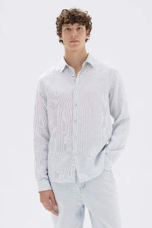 Casual Linen Shirt Bold Men's Statement