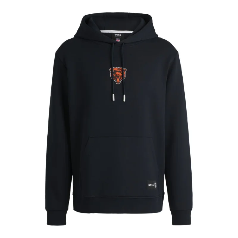 BOSS x NFL interlock hoodie with special branding Sporty Men's Athleisure 