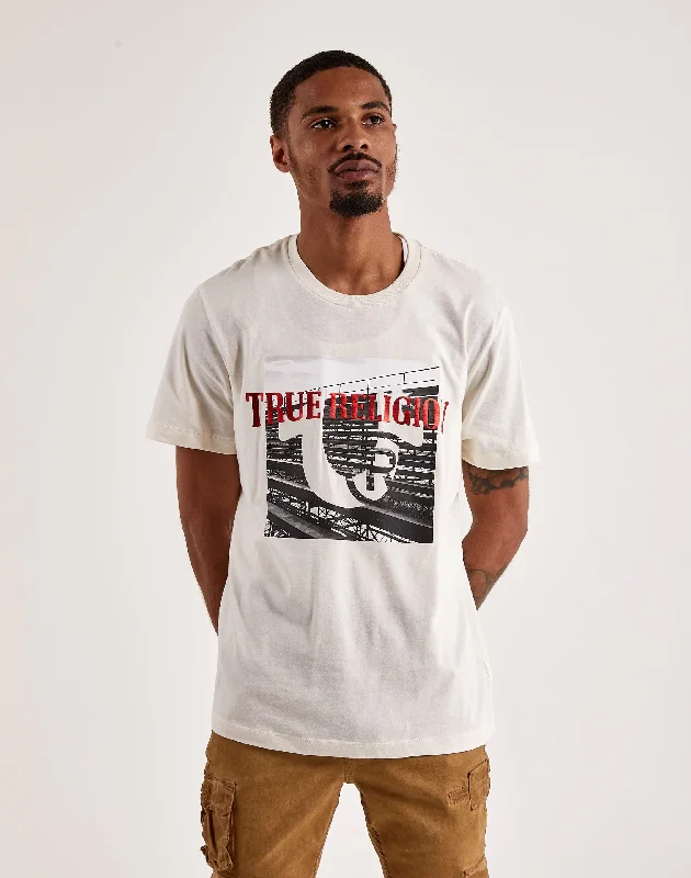 True Religion Relaxed Bench Tee Sporty Men's Tennis