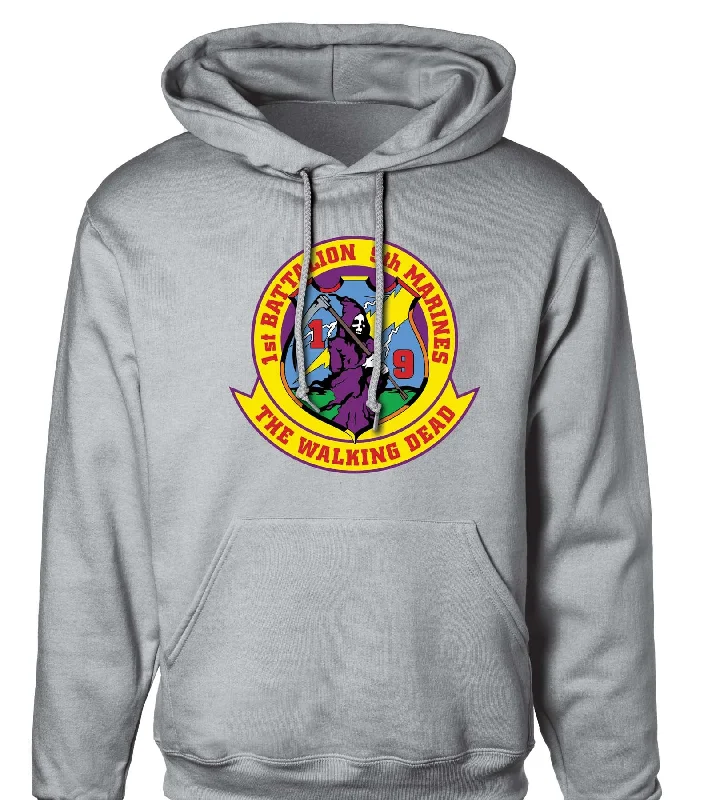 1st Battalion 9th Marines Hoodie Cool Men's Distressed