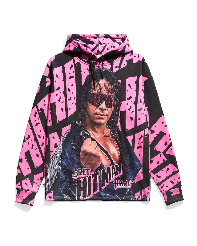 Bret Hart Big Face AOP Hoodie Gym