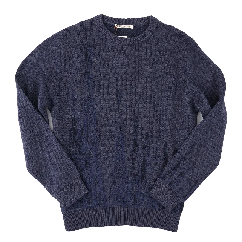 Maurizio Baldassari Piquet Knit Sweater Traditional Men's Country