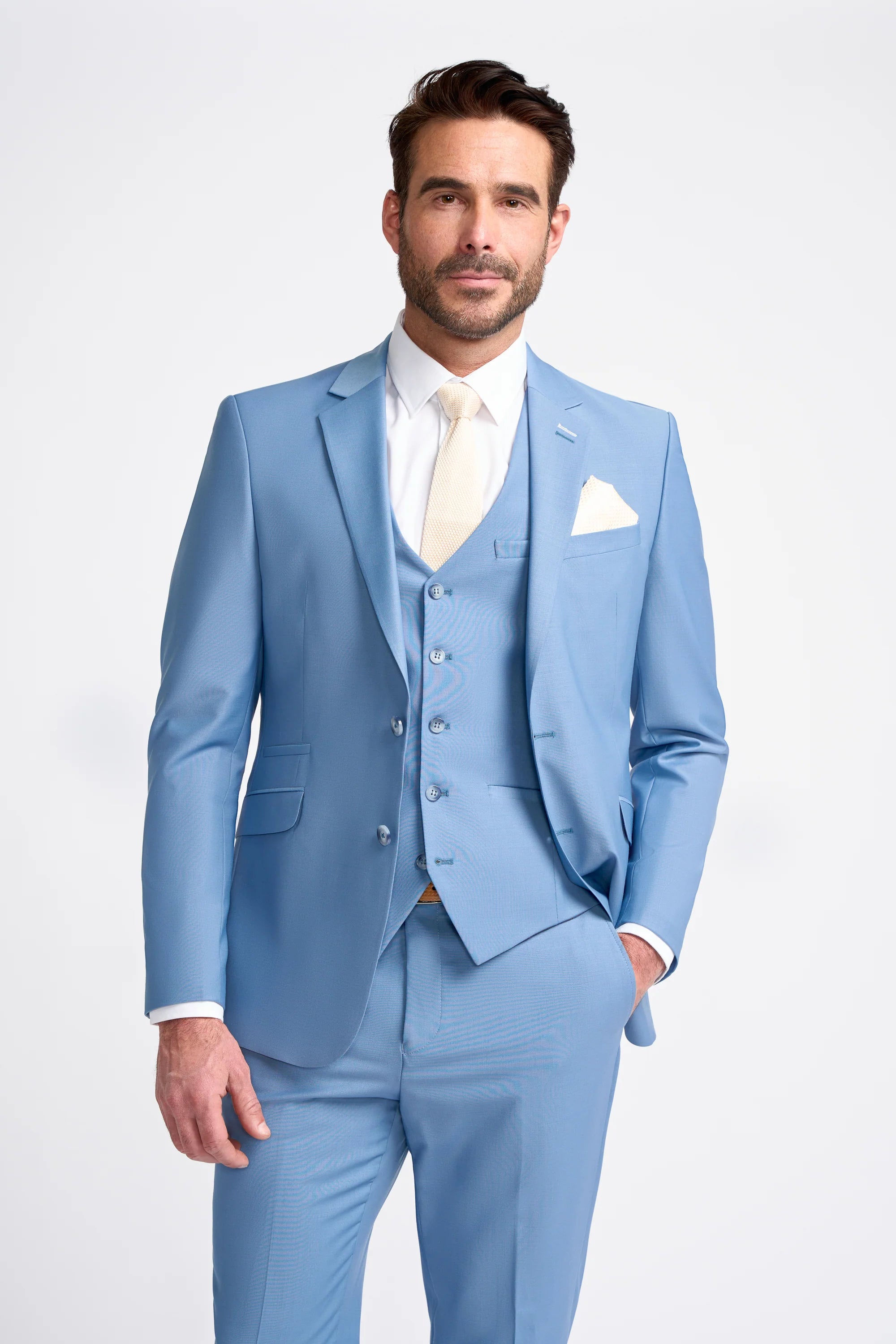 Bond - Men's Sky Blue Tailored Fit Blazer Artistic Men's Avant