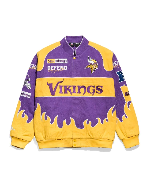 Minnesota Vikings Premium Racing Jacket Youthful Men's Anime