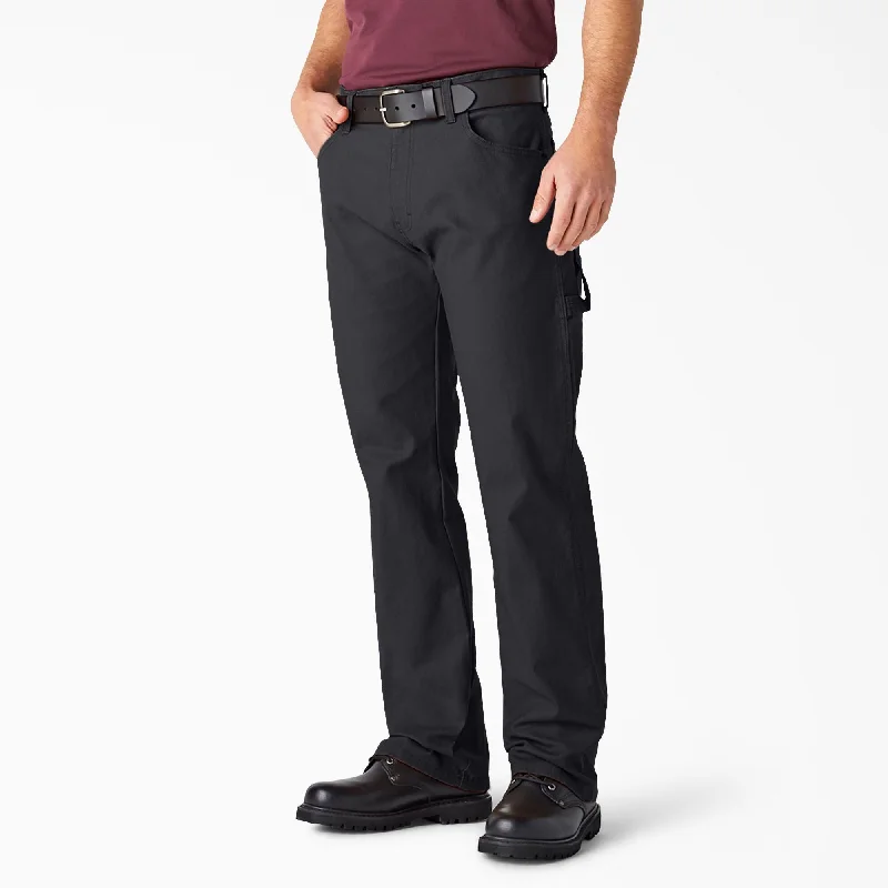 Relaxed Fit Heavyweight Duck Carpenter Pants, Black Vacation