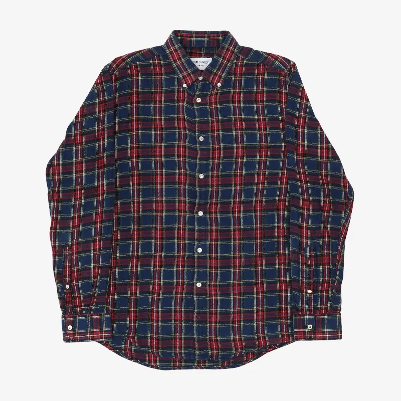 Tartan BD Shirt Casual Men's Short