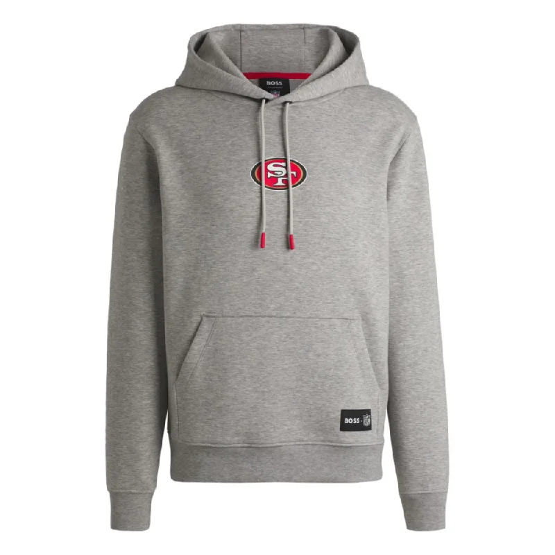 BOSS x NFL interlock hoodie with special branding Refined Men's European