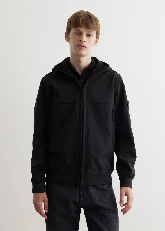 Light Hooded Laminated Jacket Sporty Men's Athleisure 