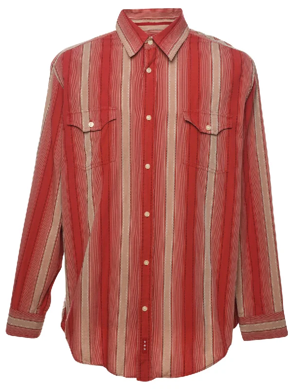 Chaps Striped Shirt - L Tailored