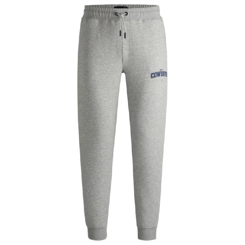 BOSS x NFL signature-tape tracksuit bottoms with special branding Minimalist Men's Casual 