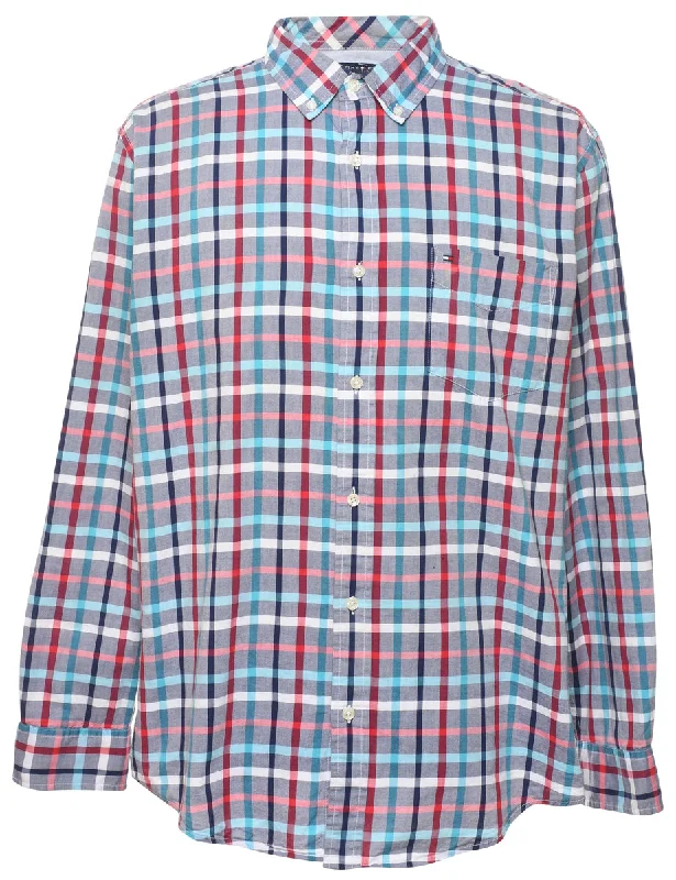 Tommy Hilfiger Checked Shirt - L Sharp Men's Italian