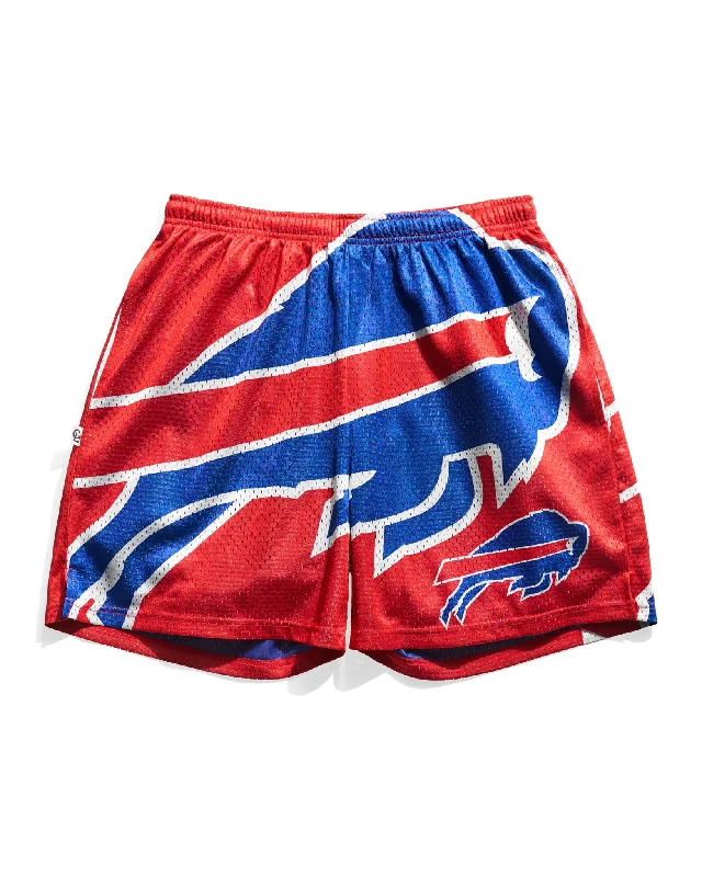 Buffalo Bills Big Logo Retro Shorts Streetwear Style