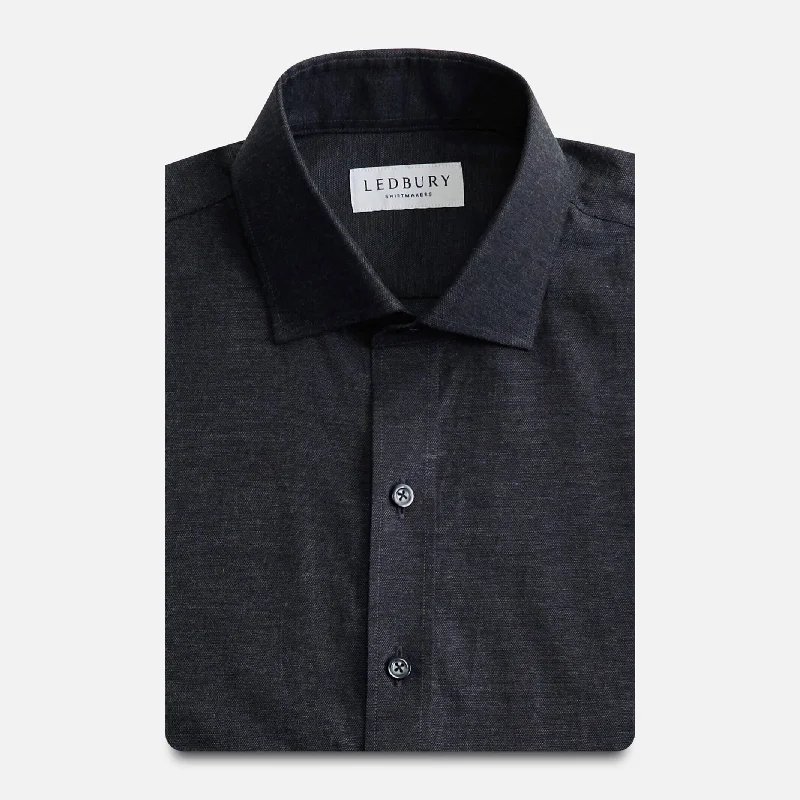 The Charcoal Brompton Mouline Custom Shirt Dynamic Men's Moto