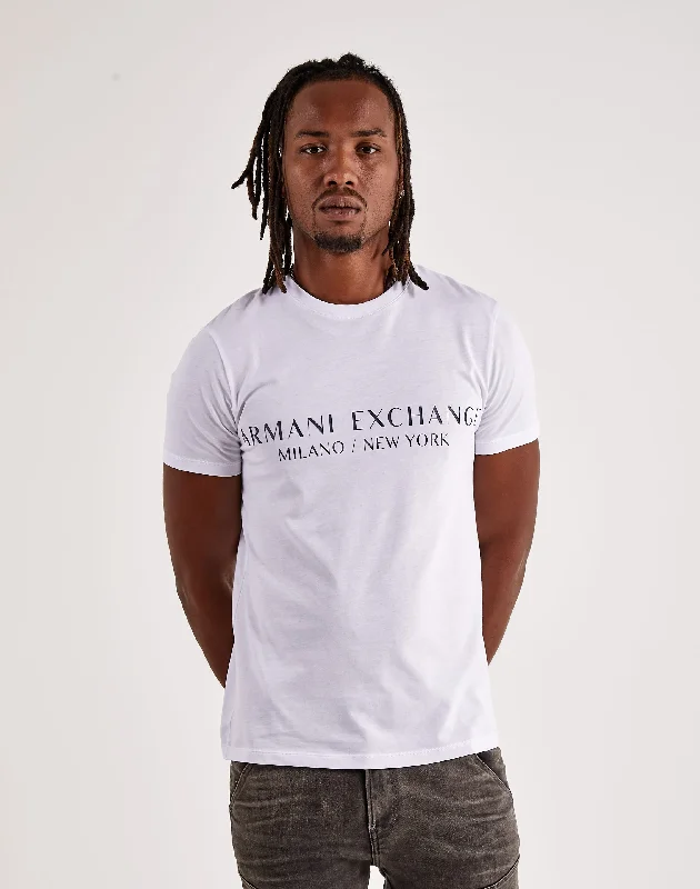 Armani Exchange Logo Tee Masculine Men's 