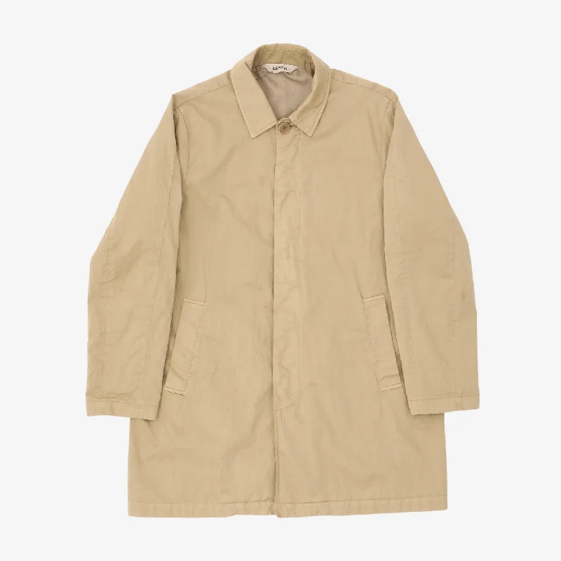 Trench Coat Sporty Men's Athleisure 