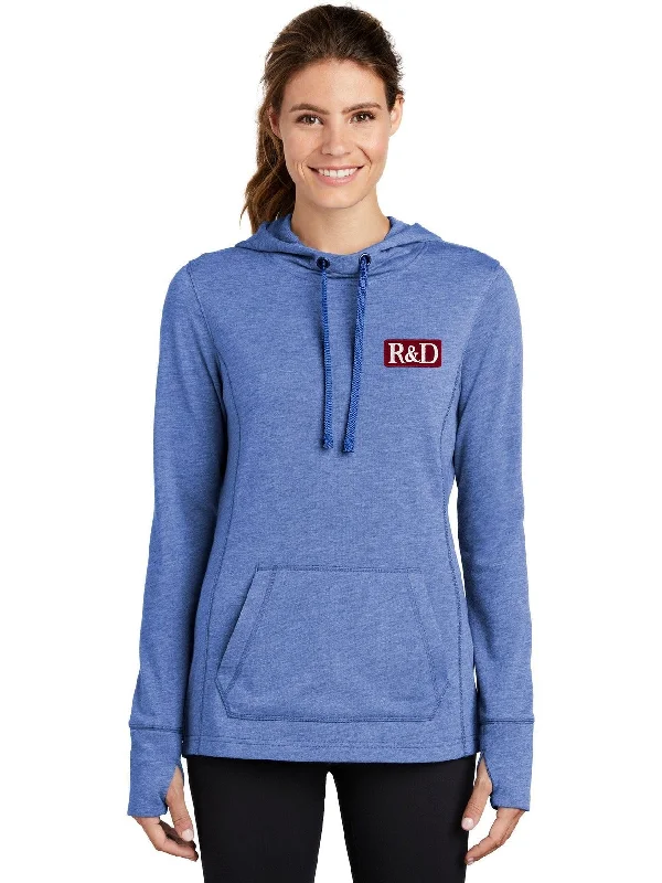 Sport-Tek Ladies Posicharge Tri-Blend Wicking Fleece Hooded Pullover Modern Men's 