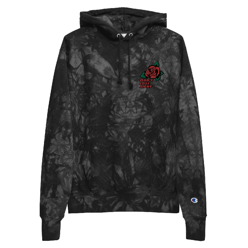 DLS Rose Tie Dye Hoodie Masculine Men's 