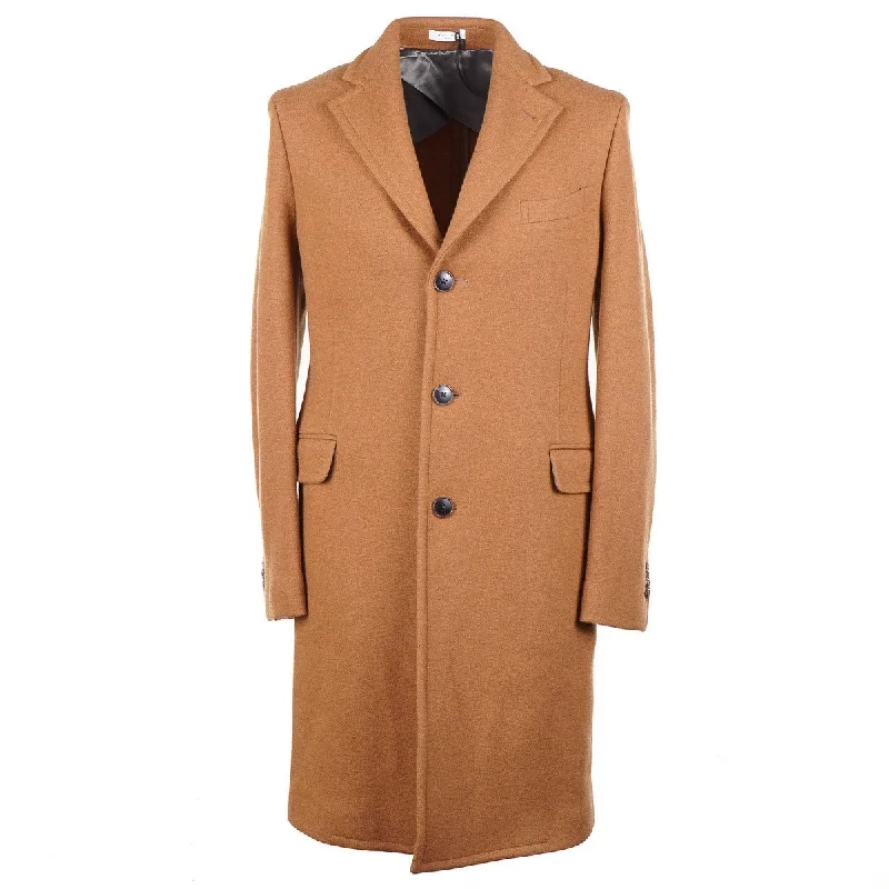 Boglioli Jersey Flannel Cashmere Overcoat Refined Men's Hand