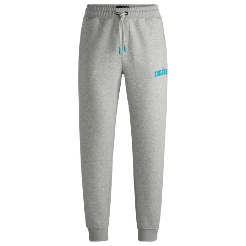 BOSS x NFL signature-tape tracksuit bottoms with special branding Athletic Men's Compression