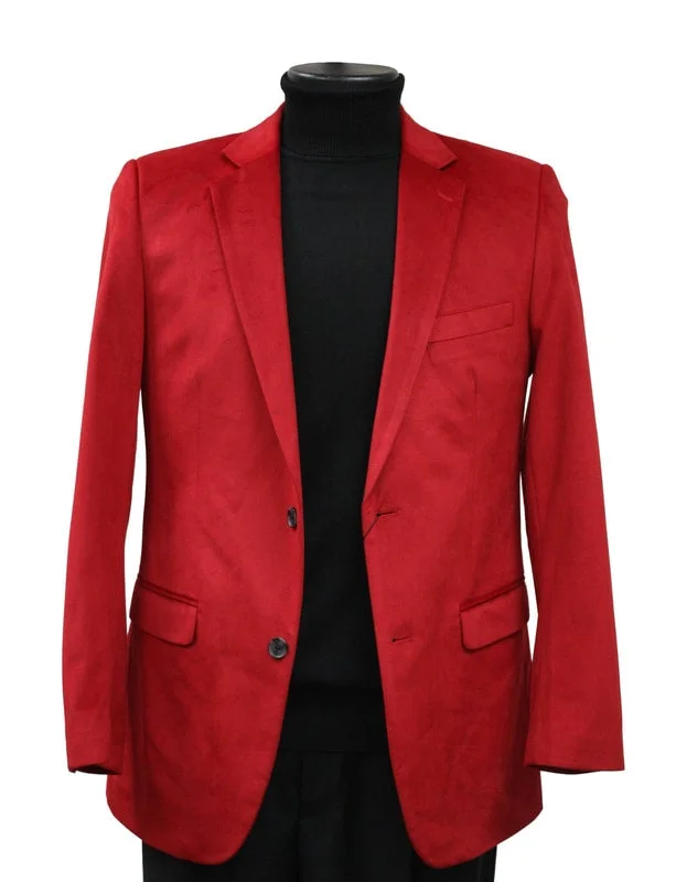 Bassiri J1042 Velvet Blazer RED Youthful Men's Anime