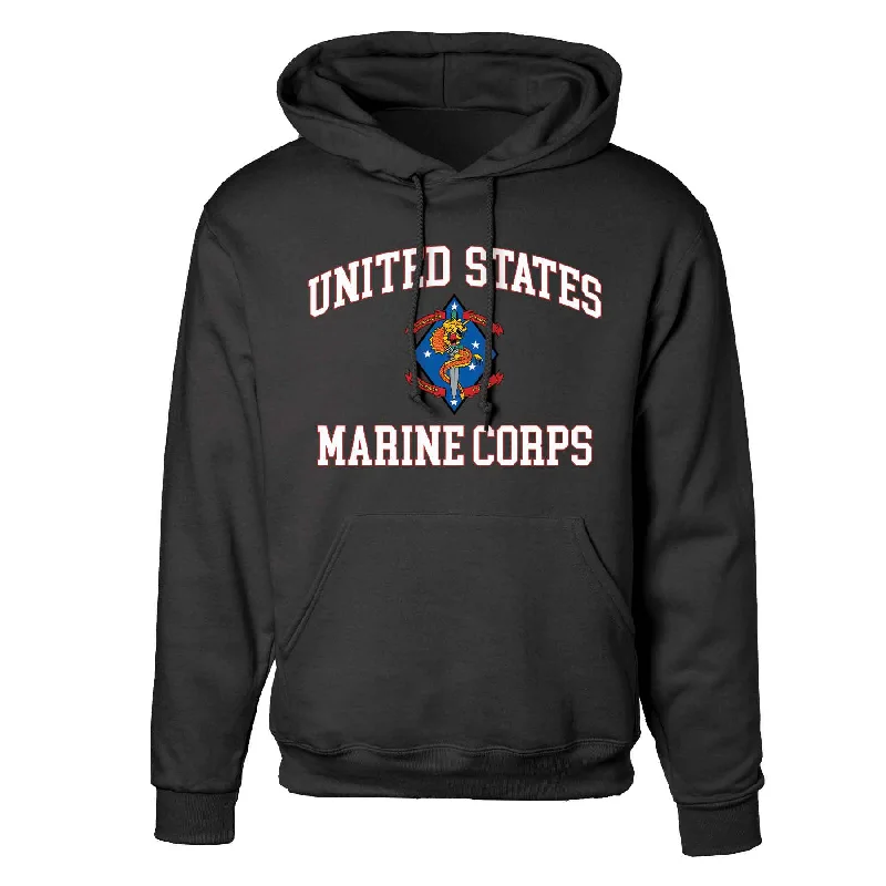 1st Battalion 4th Marines USMC Hoodie British Gentleman Style