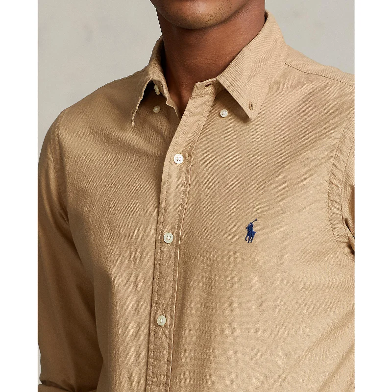 Oxford Shirt - Medium Beige British Gentleman Style