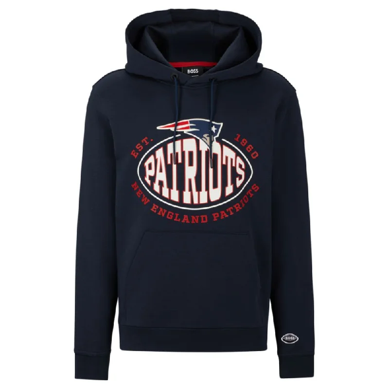 BOSS x NFL cotton-blend hoodie with collaborative branding Youthful Men's Pop