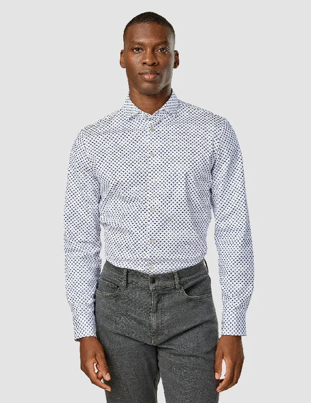 Classic Shirt Regular Magnetic Angles Modern Men's Geometric