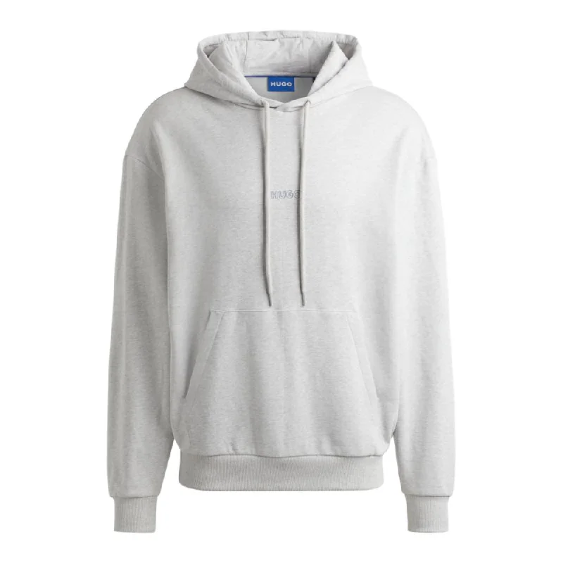 Cotton-terry hoodie with outline logos Refined Men's Velvet