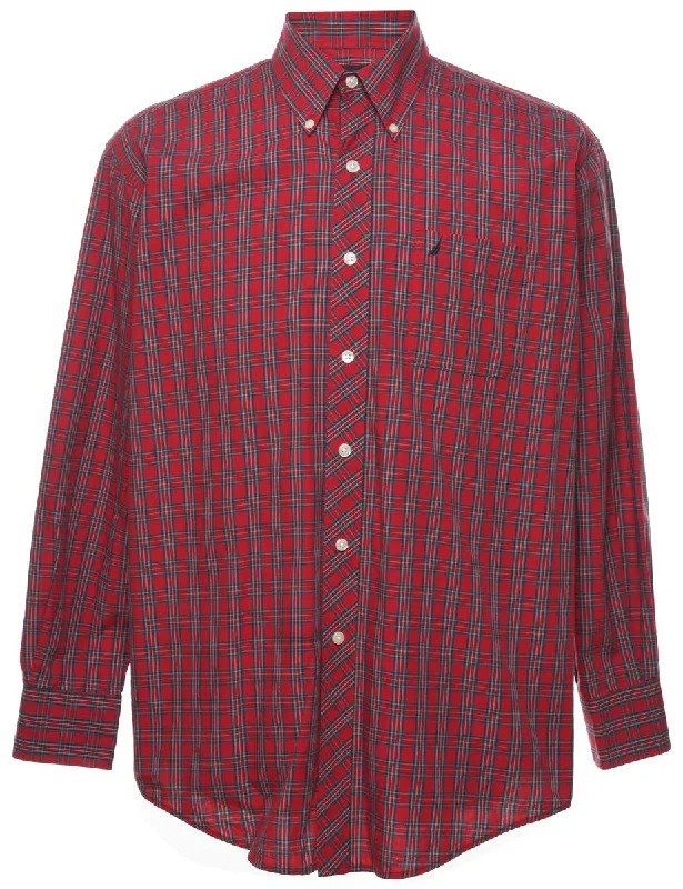 Nautica Checked Shirt - M Athletic Men's Compression