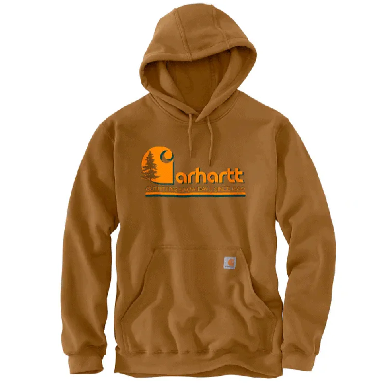 Carhartt 106498 Loose Fit Midweight Tree Graphic Sweatshirt Hoodie Casual Men's Short