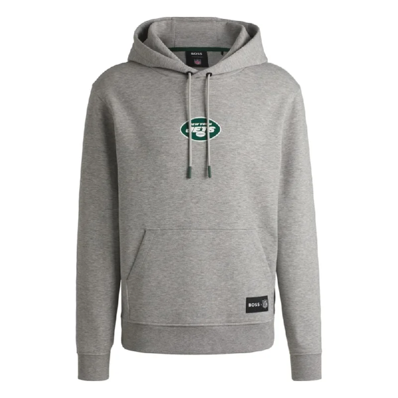 BOSS x NFL interlock hoodie with special branding Masculine Men's Thick