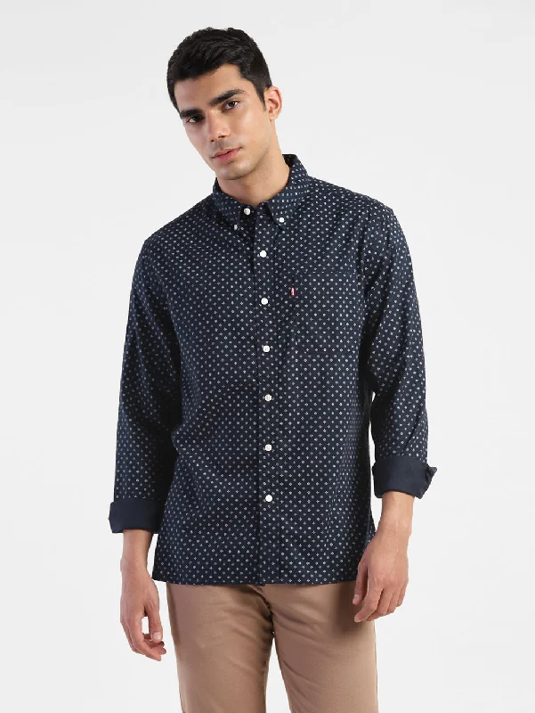 Men's Printed Slim Fit Shirt Street