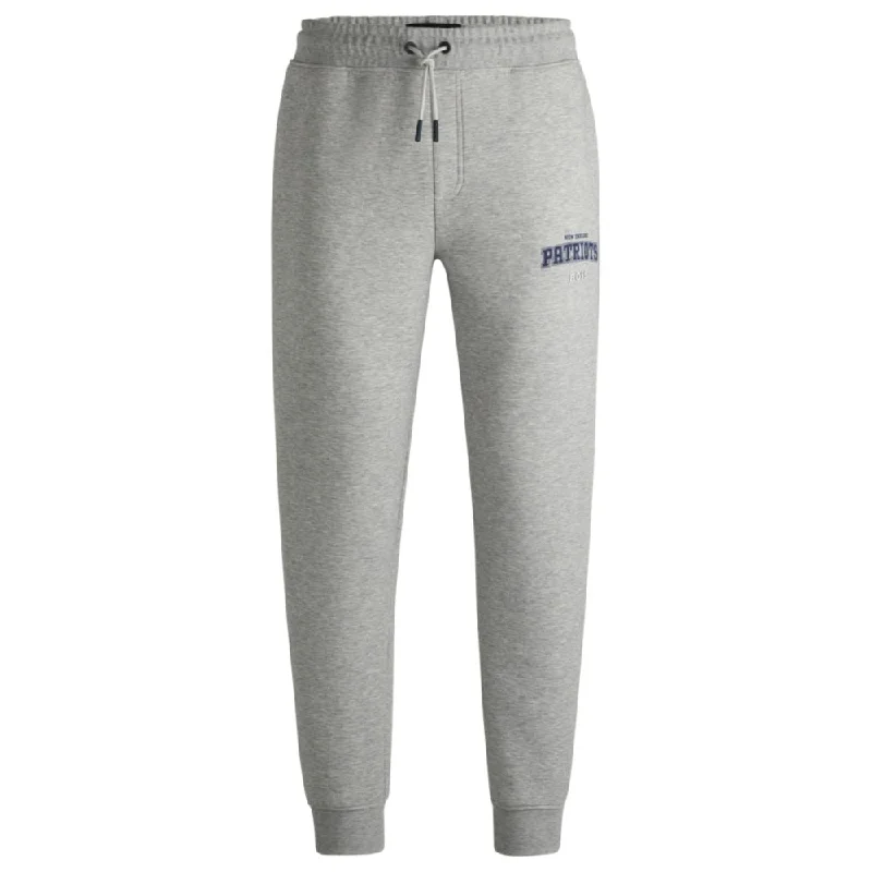 BOSS x NFL signature-tape tracksuit bottoms with special branding Cclassic Men's Tweed