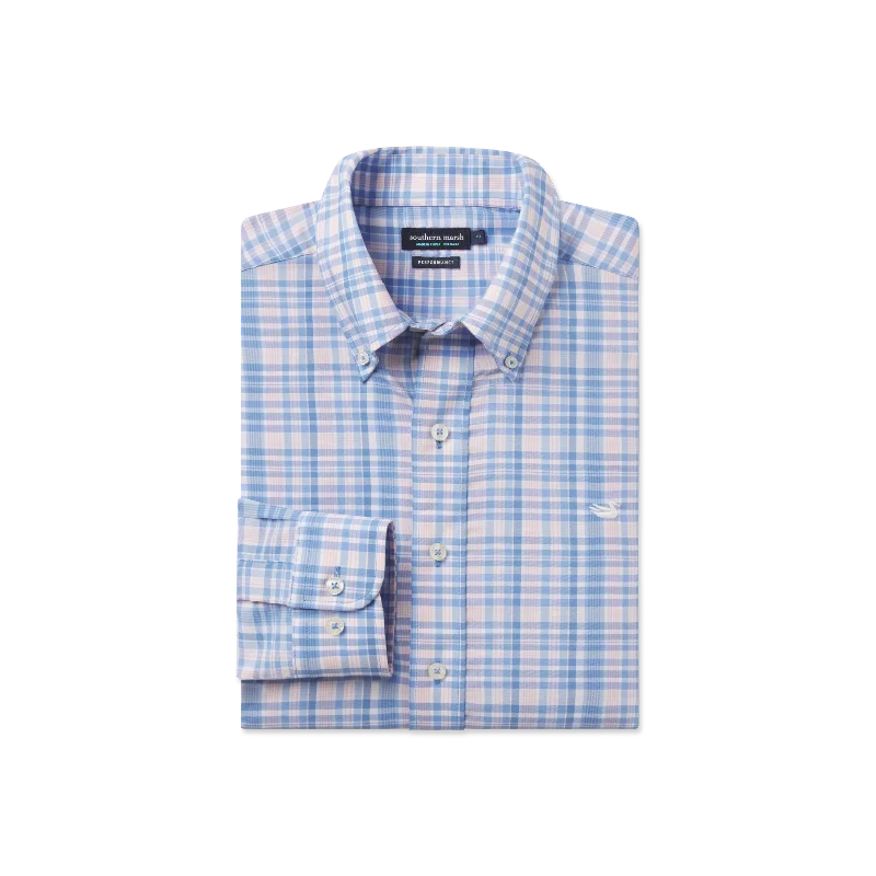 Nassau Performance Plaid Dress Shirt Stylish Men's Tropical 