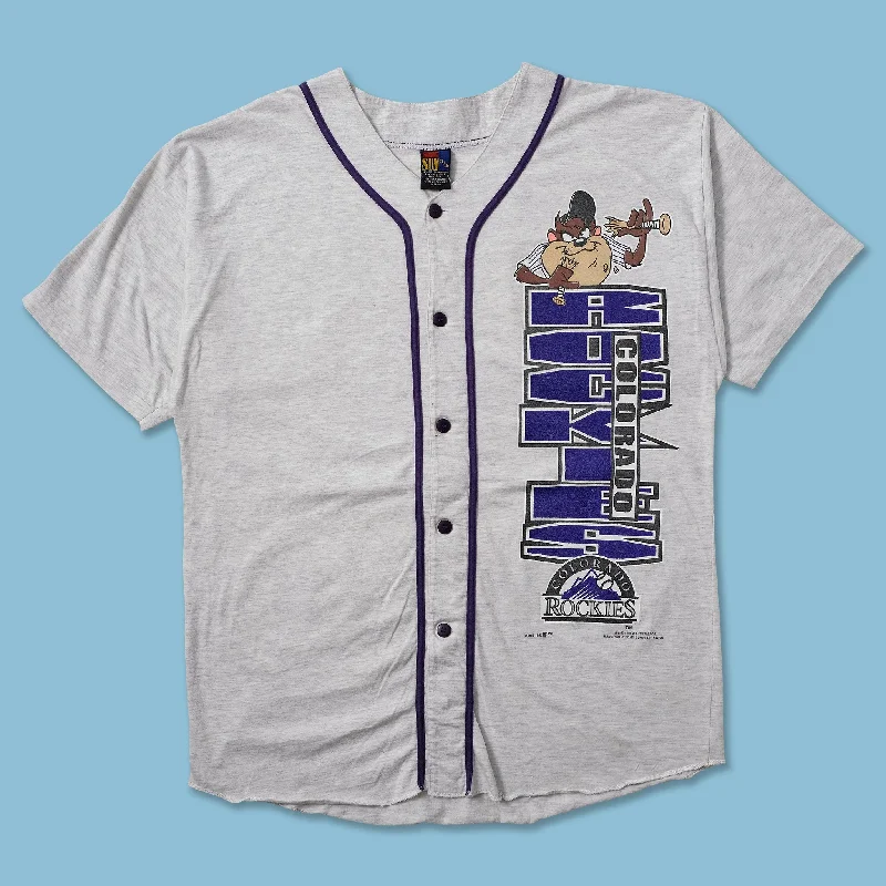 1995 Looney Tunes Colorado Rockies Jersey Large Earthy Men's Hemp