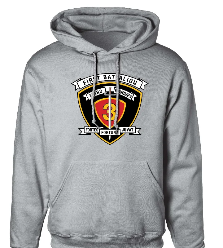 1st Battalion 3rd Marines Hoodie Bold Men's Animal