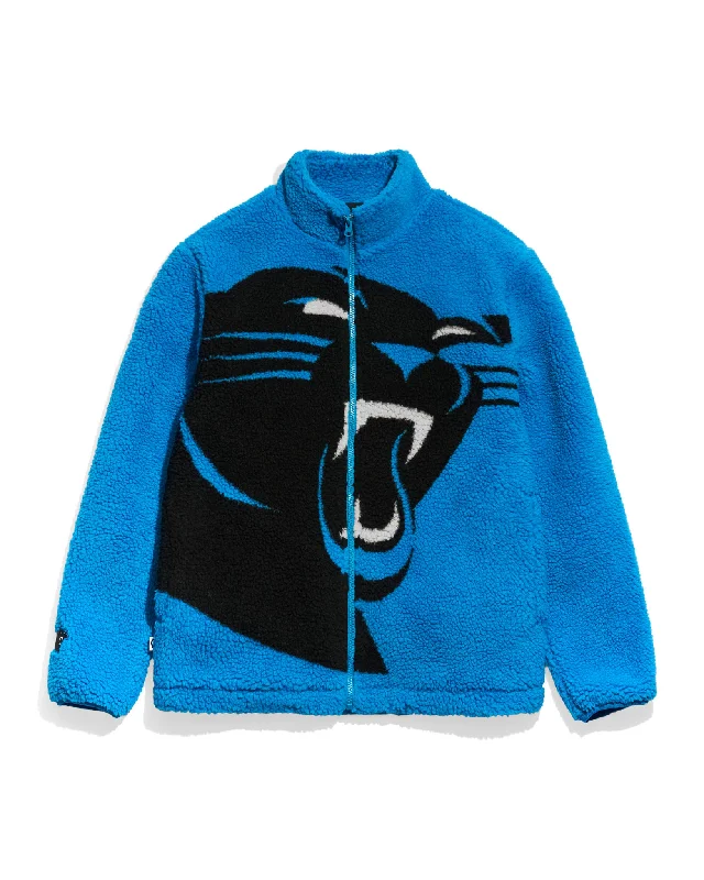 Carolina Panthers Big Logo Sherpa Jacket Athletic Men's Compression